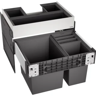 Blanco Abfallsystem 526210 3 Behälter, mit Organisationsschublade, 1 x 30 l und 2 x 8 l