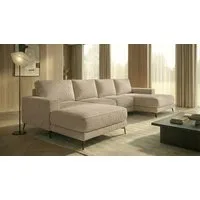 A&J MöbelLand GmbH Ecksofa VALTOR mit Schlaffunktion, Bonellfederkern und Bettkasten, TOP ANGEBOT!