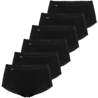 sloggi Midislip 24/7 Cotton Lace mit feiner Spitzenborte, weich und anschmiegsam