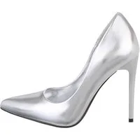 Ital-Design Damen Abendschuhe Elegant High-Heel-Pumps Pfennig-/Stilettoabsatz High Heel Pumps in Silber