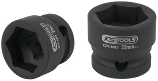 KS Tools 1/2" Sechskant-Kraft-Stecknuss, extra kurz, 23,0 mm - 515.0072