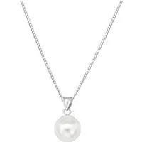 ALEXANDER YORK Kette mit Anhänger PERLE, 2-tlg., 925 Sterling Silber