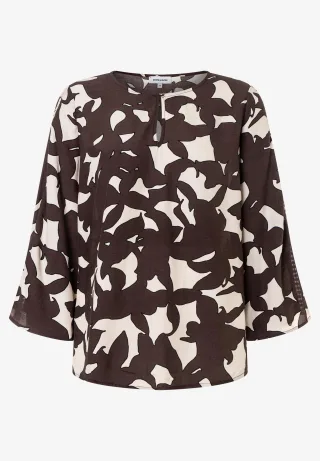 MORE & MORE - Printbluse weiß - Gr. - 46