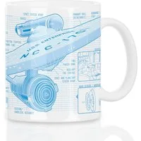 style3 Tasse, 1-tlg., Keramik, NCC-1701 Kaffeebecher Tasse star trek trekkie enterprise raumschiff