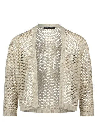 Betty Barclay - Grobstrickjacke beige - Gr. - 44