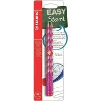 STABILO Bleistift STABILO EASYgraph S R HB pink 2er Blister