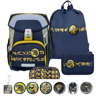 Belmil Schulranzen-Set MAXI Plus Patch me 4tlg "Explorer"