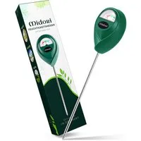 Midori Hygrometer, (4-St), 4 x Midori Boden-Feuchtigkeitsmesser Messgerät Hydrometer Grün 17,5cm