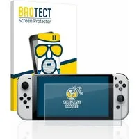 BROTECT Displayschutzglas Folie für Nintendo Switch OLED-Modell, Schutzfolie Glas Panzer Display Schutz matt