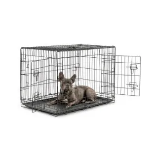 Lionto Hundetransportkäfig Tiertransportbox Hundebox Größe (S) 45x31x36 cm XL