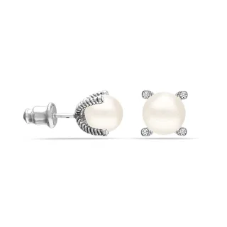 Damen Serene Light Ohrringe 925 Sterling Silber mit Zirkonia BIPE057