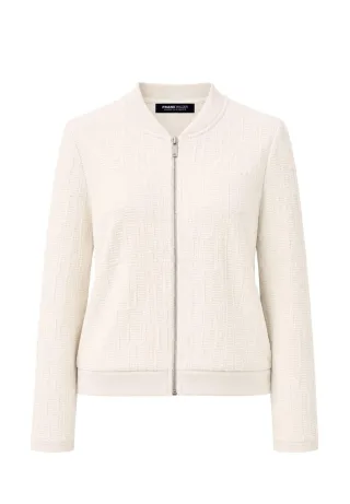 FRANK WALDER - Leichtjacke NOS mit Gummibündchen ivory - Gr. - 36