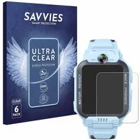 Savvies Displayschutzfolie Schutzfolie für Imoo Watch Phone Z7, 6 Stück, Displayschutz Schutz Folie Klar Transparent