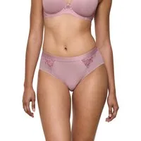 Triumph Maxislip Wild Azalea Florale Spitze, hochgeschnitten, Satin-Einfassung, elastisch