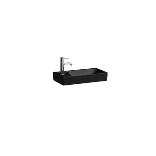 LAUFEN Handwaschbecken MEDA 235x460x115 asym. 1.Hl. o.Ül. Becken re schwarz matt, H8151147161131 H8151147161131