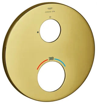 GROHE Rosette 49244 rund für Thermostat-FMS cool sunrise, 49244GL0 49244GL0