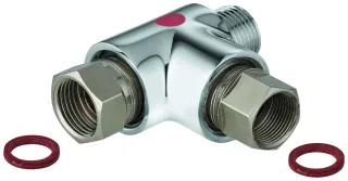 Grohe Verteilerstück 07202 für Spültischbatterien ND chrom, 07202000 07202000