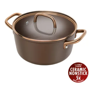 ZWILLING Milano Kochtopf mit Glasdeckel 24 cm, Aluminium