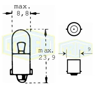Auto-Lampe 24V 2W