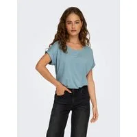ONLY T-Shirt ONLMOSTER – Kurzarmshirt mit Aufschlag und klassischem Look Viskosemischung, regular fit