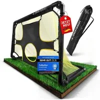 BURI Fußballtor 2-in-1 Fussballtor Set für Kinder Torwand Garten Fussball Mini-Tor