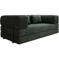 Luxusbetten24 Sofa Designer Sofa Lazy 3 Sitzer, mit Aufklappfunktion und Cordbezug