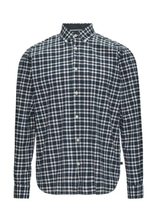 s.Oliver Red Label - Regular Fit: Kariertes Hemd blau/weiß - Gr. - S