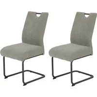 HELA Freischwinger MERKUR XL (Set, 2 St), Federkern, 140 Kg Belastbarkeit, Cord Bezug, 2er & 4er Set