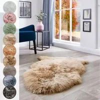 LUXOR living Fellteppich Schaffell Namika, fellförmig, Höhe: 50 mm, echtes Lammfell, weich & flauschig, große Farbauswahl, in 2 Größen