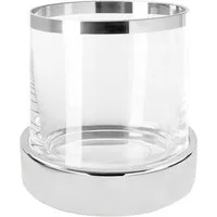 Fink Windlicht EMPIRE, Kerzenhalter, Dekoglas, elegantes Design (1 St., besondere Geschenkidee, die in jedes Wohnambiente passt), in hochwertiger Qualität mit Platinumauflage und mundgbelasenem Glas