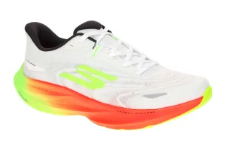 Skechers 246200 WMLT Herren Sportschuhe wei?/neon, ultraleicht mit ArchFit