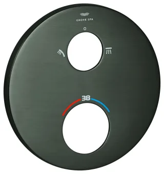 Grohe Rosette 49246 rund für THM-FMS hard graphite gebürstet, 49246AL0 49246AL0