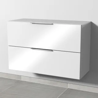 Sanipa 4balance Anbauschrank mit 2 Auszügen, Weiß-Glanz, DG10178 DG10178