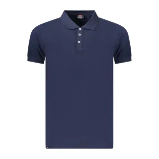 Norwegen 1963 Blauer Baumwoll-Polo für Herren