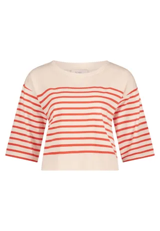 Robe Légère - Ringelshirt beige/red - Gr. - L