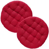 REDBEST Stuhlkissen Stuhlkissen rund 2er-Pack, Uni
