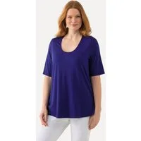 Ulla Popken T-Shirt Shirt 1/2 Arm Doublelayer