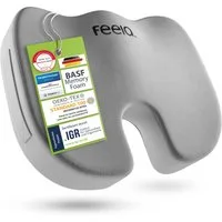 feela Sitzkissen Orthopädisches Kissen – Ergonomisch, 3 Härtegrade bei Rückenschmerzen, Fördert gesundes Sitzen & entlastet Rücken – Zuhause, Büro & unterwegs