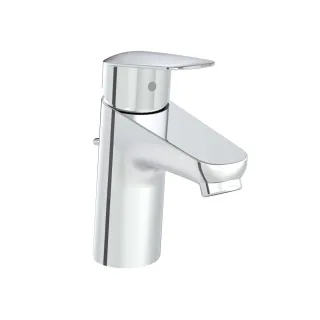 VitrA Flow Round Einhebel-Waschtischmischer mit Ablaufgarnitur Höhe 15 cm Chrom,A42929EXP A42929EXP