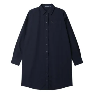 Fred Perry Hemd Mit Knopfleiste, Marineblaues Kleid
