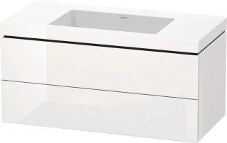 Duravit L-Cube c-bonded Set wandhängend Weiß Hochglanz 1000x480x500 mm - LC6928N2222 LC6928N2222