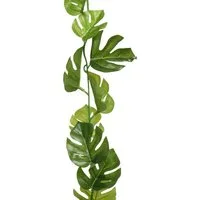 Kunstgirlande, Decoris season decorations, Künstliche Monstera Girlande 15x180cm grün
