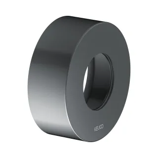 Keuco Verlängerungs-Rosette IXMO 59553, THM rund, 25 mm, Schwarzchrom gebürstet, 59553130281 59553130281