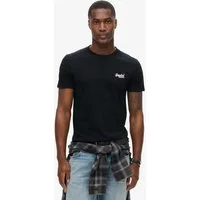 Superdry Rundhalsshirt ESSENTIAL CONTRAST EMB TEE Slim Fit, aus Baumwolle und Single Jersey, mit Print, pflegeleicht