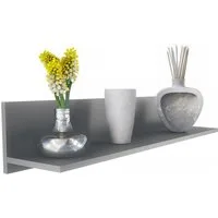 Vladon Wandregal Skadu, Schweberegal, Anthrazit matt (97,5 x 18,5 x 18,5 cm)
