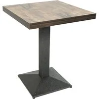 JEOBEST Esstisch Esszimmertisch 60x60cm Quadratisch Küchentisch, Metallbeinen, Stabilem Standfuss, für 4 Personen