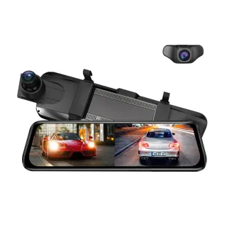 AZDOME AR09 Dual Camera Dash Cam 2K Front 1080P Rear 10inch IPS Touch Screen Night Vision WiFi Parking Monitor Rearview