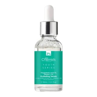 skinChemists Jugendserie Hydratisierendes Serum Polyglutaminsäure 1%, Vitamin C 3% 30ml
