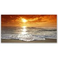 Tulup Leinwandbild Wandbild Canvas Groß Bilder Wohnzimmer Schlafzimmer Aufhängefertig, Sonnenuntergang