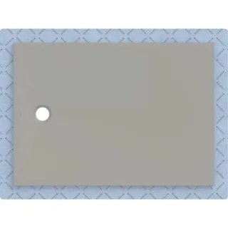 Geberit CleanFloor30 Duschfläche integriert, mit Dichtvlies, grau: 140x100cm,, 551023291 551023291